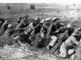 Soldati boeri asediano la cittadina di Mafikeng, 1899