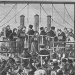 Pietroburgo, 3 aprile 1881: l'impiccagione dei responsabili dell'attentato fatale allo zar Alessandro III