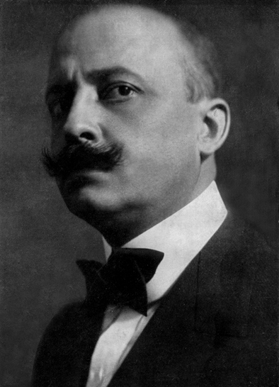 Filippo Tommaso Marinetti nei primi anni del XX secolo.