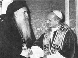 L'incontro tra Athénagoras e Paolo VI nel 1964 - P6orthodox