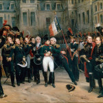 L'addio di Napoleone alla Guardia imperiale a Fontainebleau, di Montfort