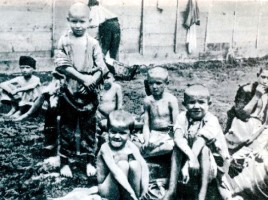 Bambini nel campo di concentramento di Rab