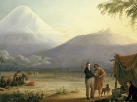 Humboldt und Bonpland am Fuß des Chimborazo in Ecuador