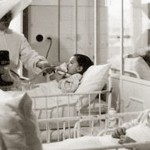 Piccoli pazienti ricoverati al Bambino Gesu,1943.