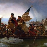 Washington attraversa il Delaware nel 1776, dipinto di E. Leutze (1851)