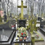 La tomba nel cimitero di Varsavia