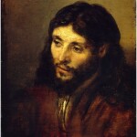 Rembrandt, Volto di Cristo (dettaglio), 1648-1650 circa