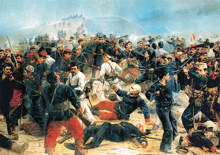 La battaglia di Arica, 1860