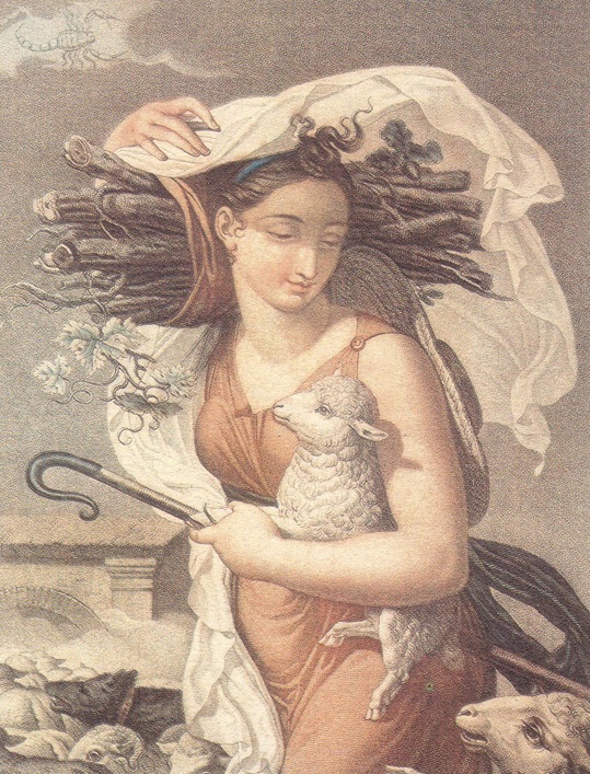 Il mese di Brumaio in una incisione di Salvatore Tresca su disegno di Louis Lafitte, 1798