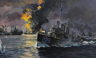 6-lo-scontro-navale-notturno-di-balikpapan-in-un-quadro-commemorativo