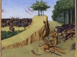 La morte di Rolando in una miniatura del XV secolo