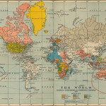 Carta geopolitica del mondo nel 1910