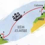 Percorso dal Marocco al Brasile