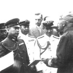 Mussolini con alcuni addetti militari giapponesi