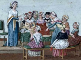 Club patriottico femminile nel 1791.