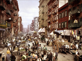 Mulberry Street, Little Italy, New York, primi del '900