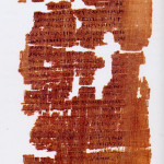 Prima pagina del Vangelo di Giuda, corrispondente alla pagina 33 del Codex Tchacos.
