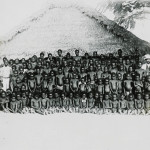 Missionari in un villaggio del Congo, 1900-1910
