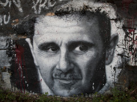 Bashar el Assad in un graffito -  thierry ehrmann