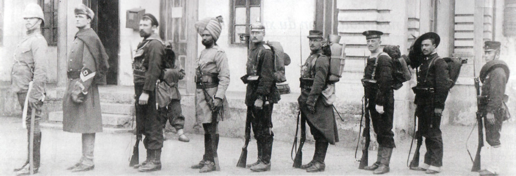 Un contingente internazionale a Tientsin, 1901