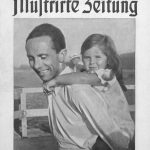 Joseph Goebbels con la sua primogenita Helga nel 1935