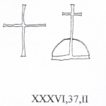 Croce latina semplice a sinistra, III secolo, Colosseo