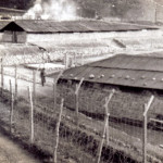 Una rara immagine di un campo di prigionia
