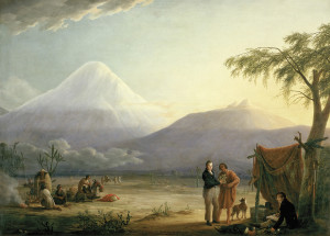 Humboldt e Bonpland ai piedi del vulcano Chimborazo
