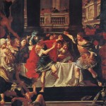 Filippo di Macedonia frena l'ira di Alessandro, di Donato Creti