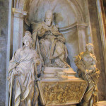 La tomba di Leone XI nella basilica di San Pietro.