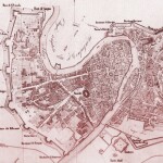 Mappa delle fortificazioni di Verona nel 1848.