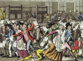 The Freedom of the Press, 1797 (coloured engraving)